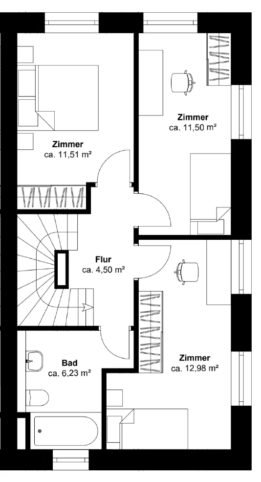 Grundriss Haus 1