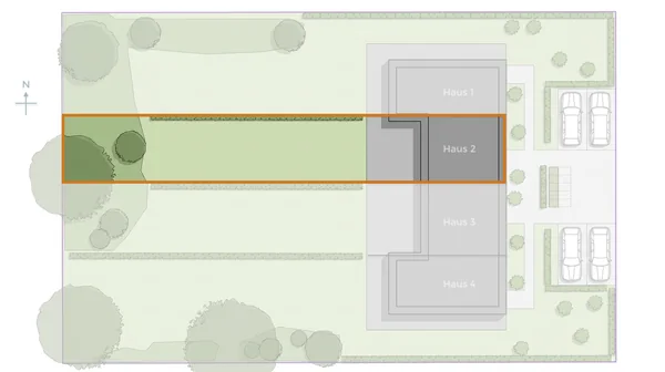 Lage von Haus 2 in der Häuserzeile