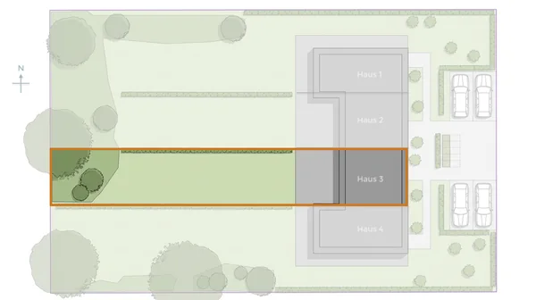 Lage von Haus 3 in der Häuserzeile