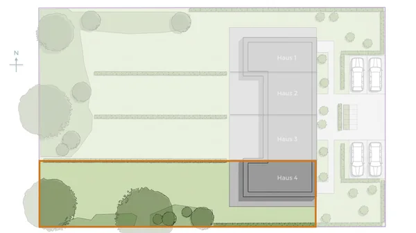 Lage von Haus 4 in der Häuserzeile