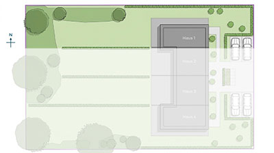 Frontansicht Wohnung 1