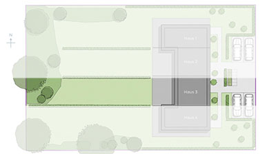 Frontansicht Wohnung 3