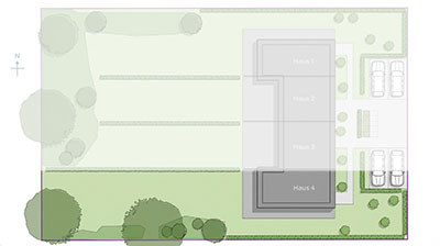 Frontansicht Wohnung 4